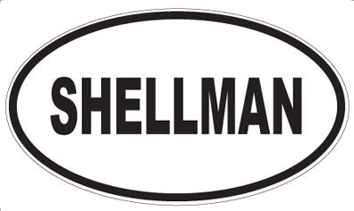 SHELLMAN - Oval Sticker