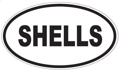 SHELLS - Oval Sticker