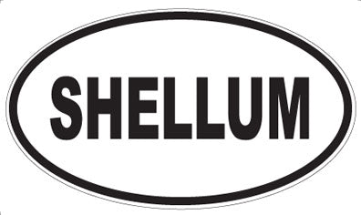 SHELLUM - Oval Sticker