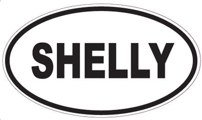 SHELLY - Oval Sticker