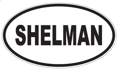 SHELMAN - Oval Sticker