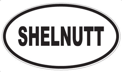 SHELNUTT - Oval Sticker