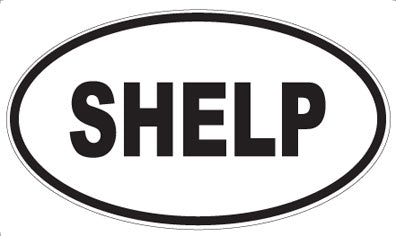 SHELP - Oval Sticker