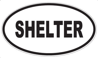 SHELTER - Oval Magnet