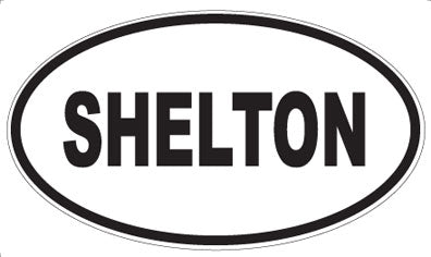 SHELTON - Oval Sticker