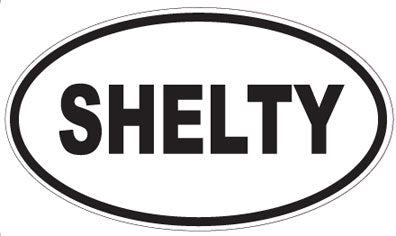 SHELTY - Oval Sticker