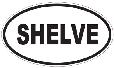 SHELVE - Oval Sticker