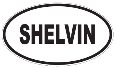 SHELVIN - Oval Sticker