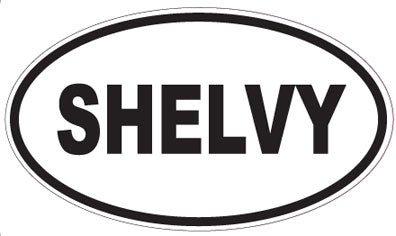 SHELVY - Oval Sticker