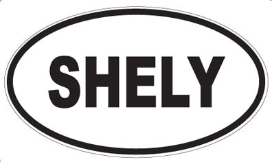 SHELY - Oval Sticker