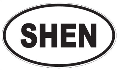 SHEN - Oval Sticker