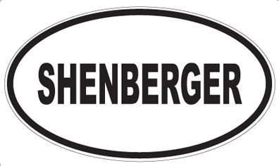 SHENBERGER - Oval Magnet