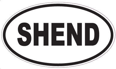 SHEND - Oval Sticker