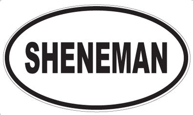 SHENEMAN - Oval Sticker