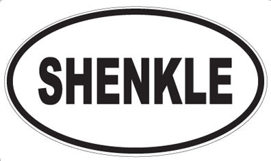 SHENKLE - Oval Sticker