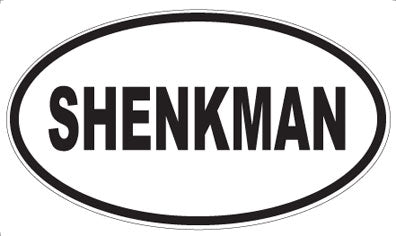 SHENKMAN - Oval Sticker