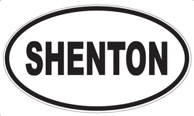SHENTON - Oval Sticker