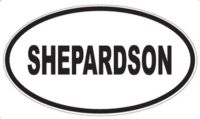 SHEPARDSON - Oval Magnet
