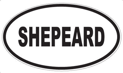 SHEPEARD - Oval Magnet
