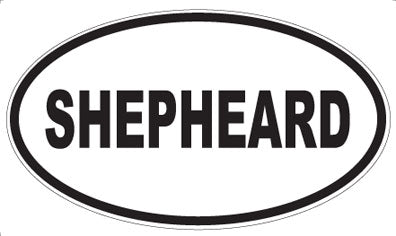 SHEPHEARD - Oval Sticker