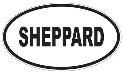 SHEPPARD - Oval Sticker