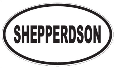 SHEPPERDSON - Oval Magnet