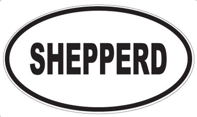 SHEPPERD - Oval Magnet