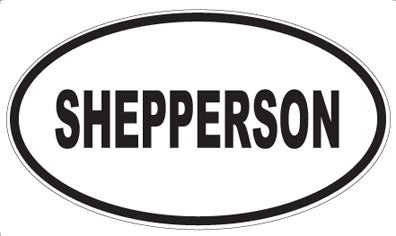 SHEPPERSON - Oval Sticker