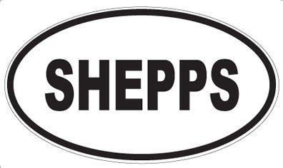 SHEPPS - Oval Sticker