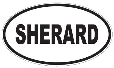 SHERARD - Oval Sticker