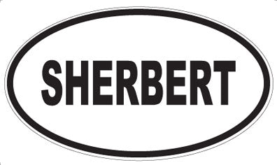 SHERBERT - Oval Magnet