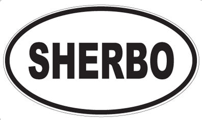 SHERBO - Oval Sticker