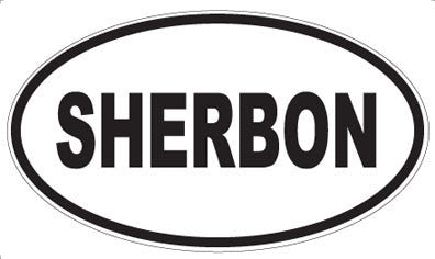 SHERBON - Oval Sticker