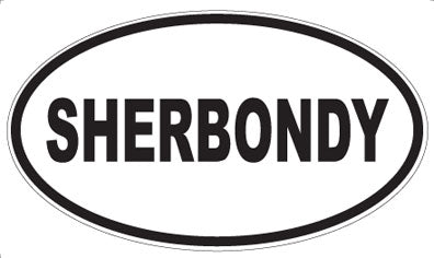 SHERBONDY - Oval Magnet