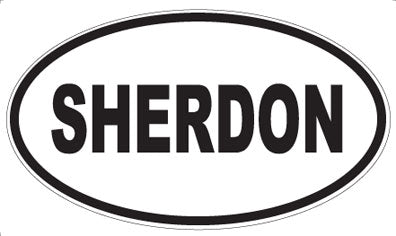 SHERDON - Oval Magnet