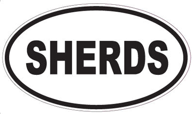 SHERDS - Oval Sticker