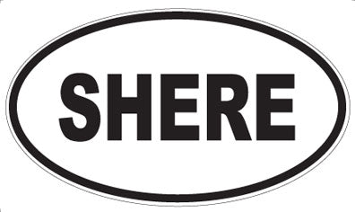 SHERE - Oval Sticker