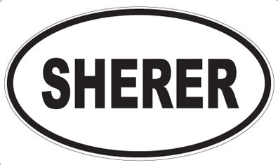 SHERER - Oval Magnet