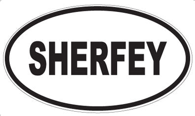 SHERFEY - Oval Sticker