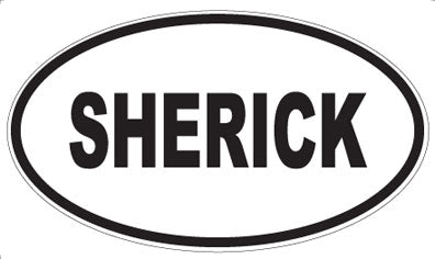 SHERICK - Oval Sticker