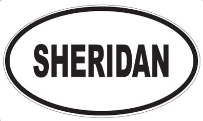 SHERIDAN - Oval Sticker