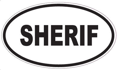 SHERIF - Oval Sticker