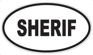 SHERIF - Oval Magnet