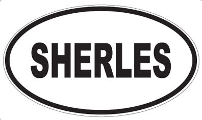SHERLES - Oval Sticker