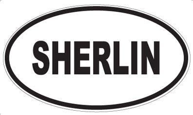 SHERLIN - Oval Sticker