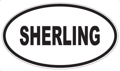 SHERLING - Oval Sticker