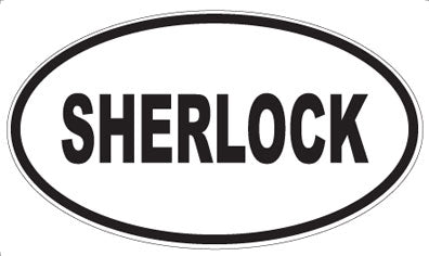 SHERLOCK - Oval Sticker