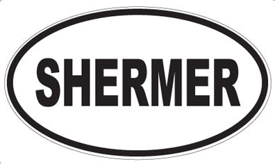 SHERMER - Oval Magnet