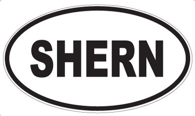 SHERN - Oval Sticker