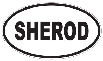 SHEROD - Oval Sticker